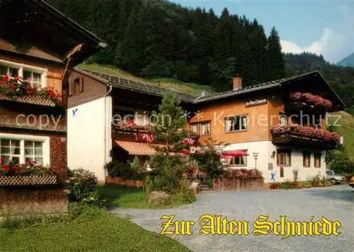 Schoppernau Vorarlberg Gasthof Cafe Restaurant Zur alten Schmiede Kat. Schoppernau