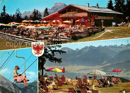 Seefeld Tirol Terrassen Restaurant Christiane Gschwandtkopf Kat. Seefeld in Tirol