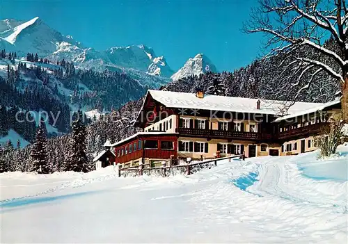 Garmisch Partenkirchen Berggasthof Gschwandtnerbauer Winterpanorama Zugspitze Kat. Garmisch Partenkirchen
