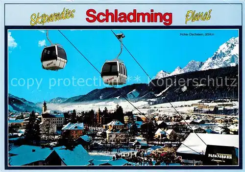 Schladming Obersteiermark Planai  Skigebiet Winterpanorama Kat. Schladming