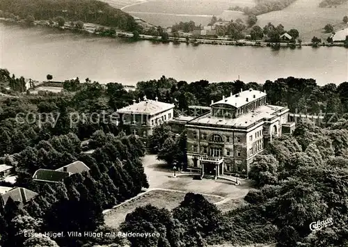 Essen Ruhr Villa Huegel mit Baldeneysee Fliegeraufnahme Kat. Essen