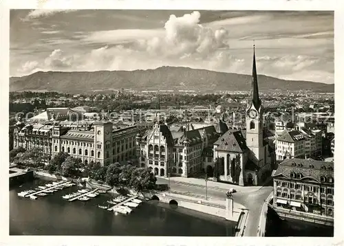 Zuerich ZH Blick vom Grossmuenster