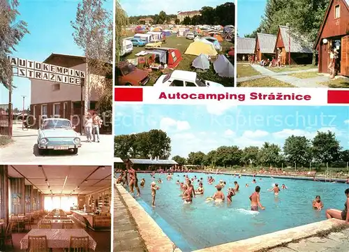 AK / Ansichtskarte Straznice Maehren Autocamping Freibad Kat. Tschechische Republik