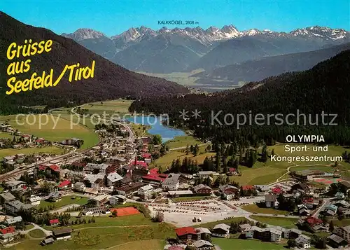 AK / Ansichtskarte Seefeld Tirol Fliegeraufnahme Olympia Sport  und Kongresszentrum Kat. Seefeld in Tirol