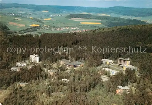 AK / Ansichtskarte Lippoldsberg Fliegeraufnahme Klinik Rehazentrum Kat. Wahlsburg