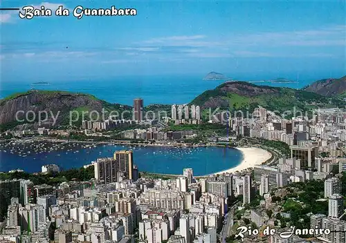 AK / Ansichtskarte Rio de Janeiro Fliegeraufnahme Baia da Guanabara Kat. Rio de Janeiro