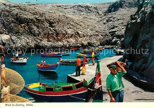 AK / Ansichtskarte Malta Wied Iz Zurriq Hafen Holzboote Kat. Malta