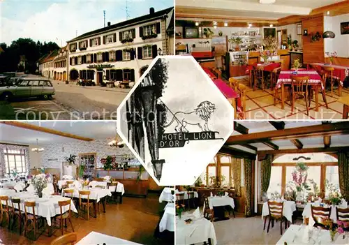 AK / Ansichtskarte La Petite Pierre Hotel Restaurant Lion D Or Kat. Luetzelstein