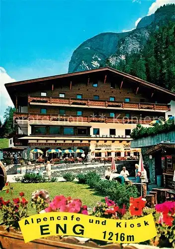 AK / Ansichtskarte Hinterriss Tirol Alpencafe Eng Kiosk Kat. Vomp