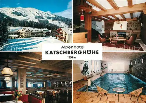 AK / Ansichtskarte Katschberghoehe Alpenhotel Schwimmbad Winterpanorama Kat. Rennweg am Katschberg