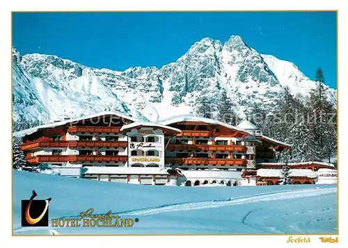 AK / Ansichtskarte Seefeld Tirol Hotel Hochland Winterpanorama Kat. Seefeld in Tirol