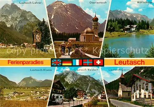 AK / Ansichtskarte Leutasch Muehlecksee Klamm Weidach Gasse Lehner  Kat. Leutasch Tirol