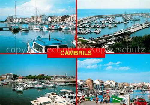 AK / Ansichtskarte Cambrils Fliegeraufnahme Hafen Kat. Costa Dorada