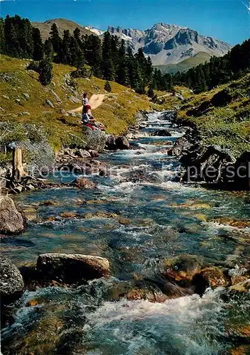 AK / Ansichtskarte Scuol GR Scarital mit Clemgiabach und Starlexgruppe Kat. Scuol