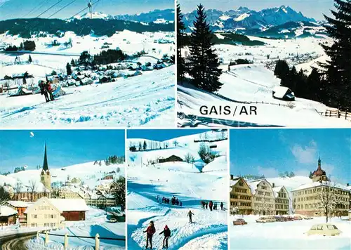 AK / Ansichtskarte Gais AR Skigebiet Sessellift Saentiskette Kat. Gais