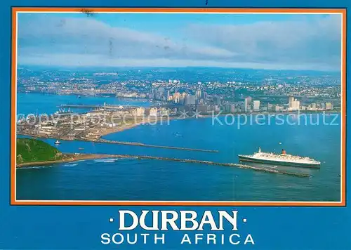 AK / Ansichtskarte Durban South Africa Fliegeraufnahme Hafen Kat. Durban