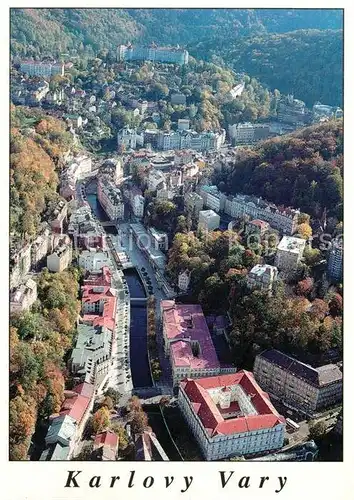 AK / Ansichtskarte Karlovy Vary Fliegeraufnahme Kat. Karlovy Vary Karlsbad