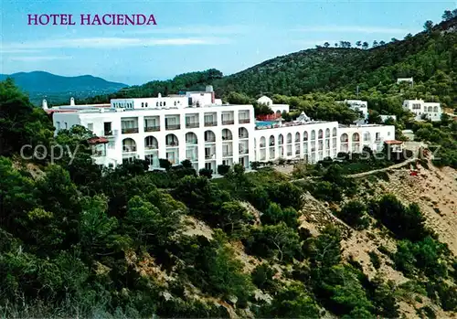AK / Ansichtskarte Puerto de San Miguel Fliegeraufnahme Hotel Hacienda Kat. Ibiza Islas Baleares