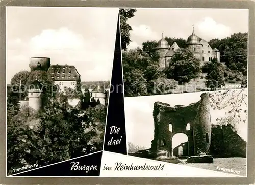 AK / Ansichtskarte Hofgeismar Burgen im Reinhardswald Trendelburg Sababurg Krukenburg Kat. Hofgeismar