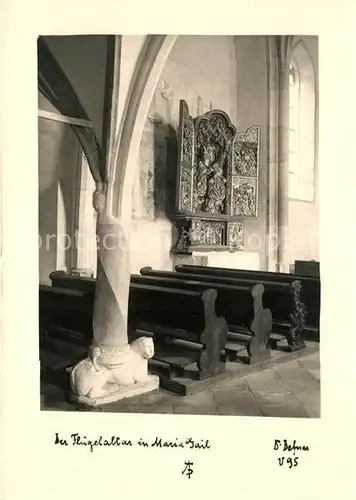 AK / Ansichtskarte Maria Gail Fluegelaltar in der Wallfahrtskirche Kat. Villach