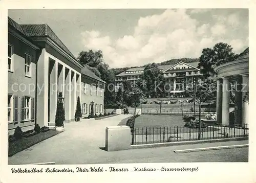 AK / Ansichtskarte Bad Liebenstein Theater Kurhaus Brunnentempel Volksheilbad Kat. Bad Liebenstein
