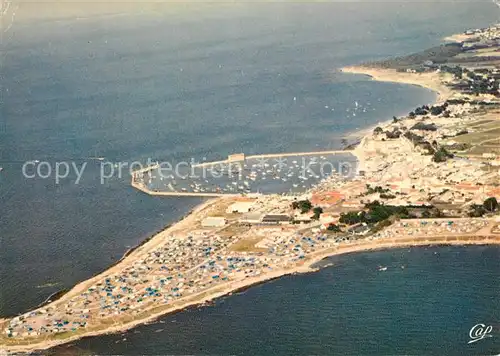 AK / Ansichtskarte Ile de Noirmoutier La Pointe Port de l Herbaudiere et Camping vue aerienne Kat. Noirmoutier en l Ile