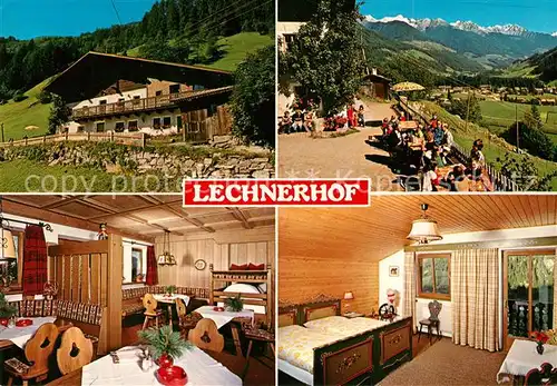 AK / Ansichtskarte Luttach Ahrntal Suedtirol Lechnerhof Gaestehaus Pension Gaststube Landschaftspanorama Alpen Kat. Ahmtal