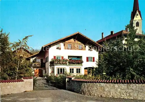 AK / Ansichtskarte Schabs Gaestehaus haus ueberbacher Kirchturm Kat. Bressanone