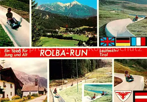 AK / Ansichtskarte Leutasch Rolba Run Sommerrodelbahn Landschaftspanorama Alpen Kat. Leutasch Tirol