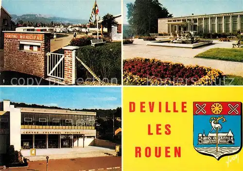AK / Ansichtskarte Deville les Rouen Camping Municipal Hotel de Ville Centre Culturel Voltaire Kat. Deville les Rouen