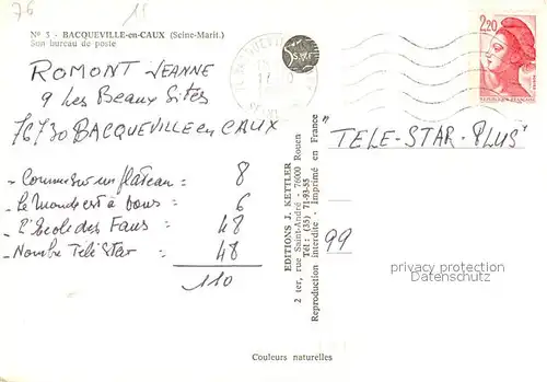 AK / Ansichtskarte Bacqueville en Caux Bureau de poste Kat. Bacqueville en Caux