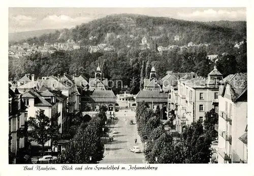 AK / Ansichtskarte Bad Nauheim Sprudelhof mit Johannisberg Kat. Bad Nauheim