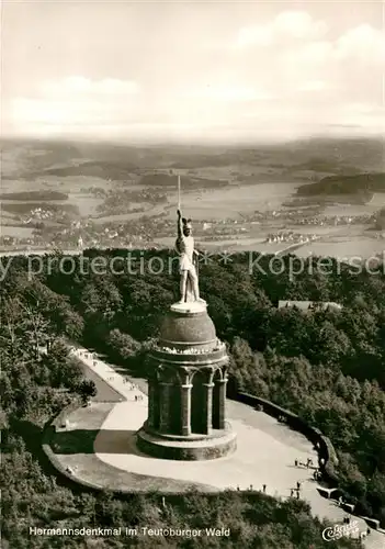 AK / Ansichtskarte Teutoburgerwald Hermannsdenkmal Fliegeraufnahme Kat. Detmold