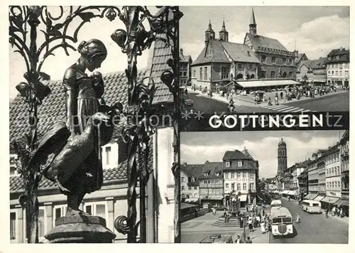 AK / Ansichtskarte Goettingen Niedersachsen Gaenseliesel Rathaus Weenderstr mit St Jacobi Kat. Goettingen