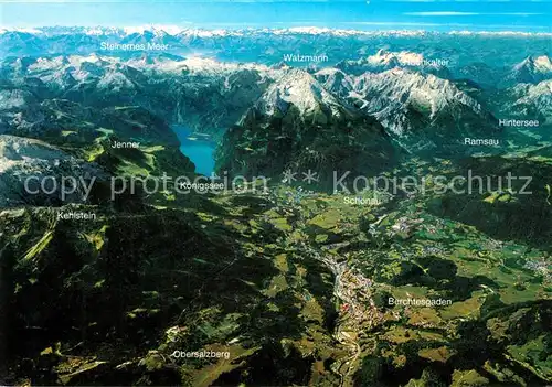 AK / Ansichtskarte Berchtesgaden Berchtesgadenertal Alpenpanorama Fliegeraufnahme Kat. Berchtesgaden