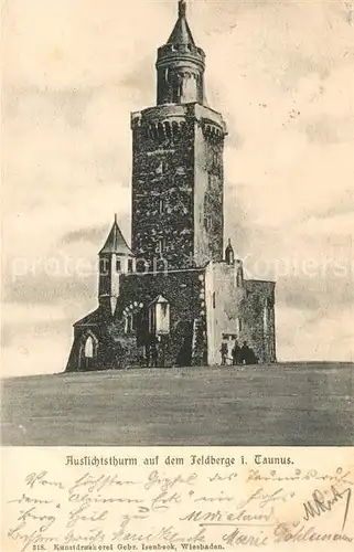 AK / Ansichtskarte Grosser Feldberg Taunus Aussichtsturm Kat. Schmitten