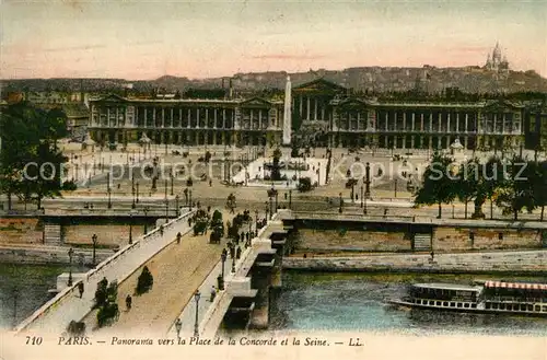 AK / Ansichtskarte Paris Place de la Concorde Seine Kat. Paris