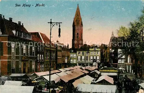 AK / Ansichtskarte Den Haag Markt Kat. s Gravenhage
