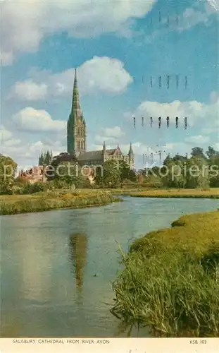 AK / Ansichtskarte Salisbury Cathedrale River Avon Kat. Salisbury