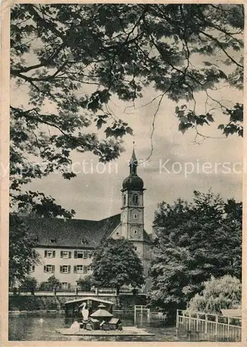 AK / Ansichtskarte Konstanz Bodensee Schwanenteich Kirche Kat. Konstanz