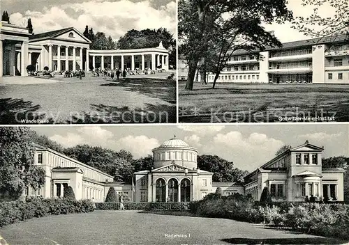 AK / Ansichtskarte Bad Oeynhausen Wandelhalle Gollwitzer Meier Institut Badehaus I Kat. Bad Oeynhausen