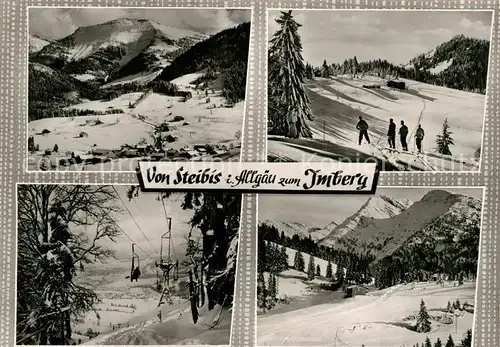 AK / Ansichtskarte Steibis Skigebiet Imberg Kat. Oberstaufen