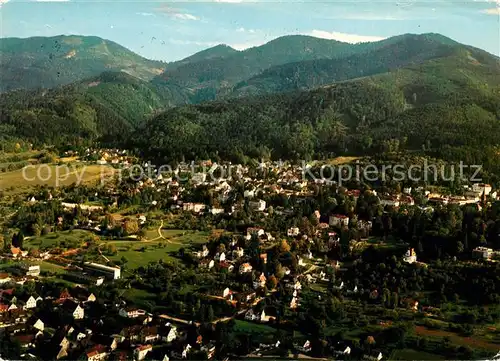 AK / Ansichtskarte Badenweiler Kurort im Schwarzwald Fliegeraufnahme Kat. Badenweiler