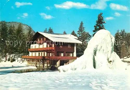 AK / Ansichtskarte San Vigilio di Marebbe Hotel Lago della Creda Winterlandschaft