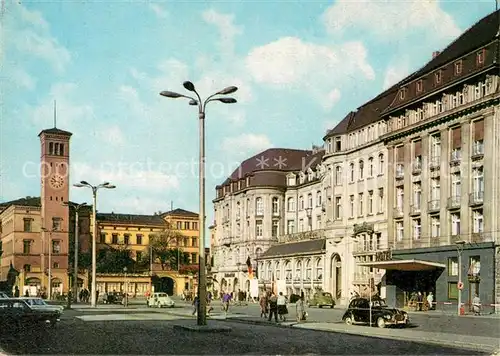 AK / Ansichtskarte Erfurt Bahnhofsplatz mit HO Hotel Erfurter Hof Kat. Erfurt