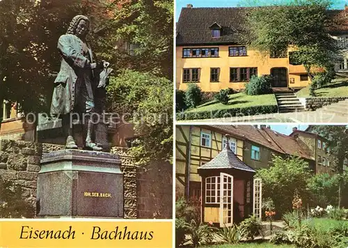 AK / Ansichtskarte Eisenach Thueringen Bachhaus Denkmal Statue Kat. Eisenach