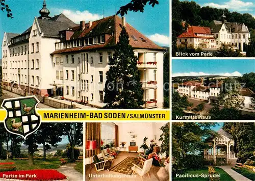 AK / Ansichtskarte Salmuenster Bad Soden Marienheim Kurmittelhaus  Kat. Bad Soden am Taunus