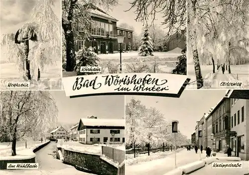 AK / Ansichtskarte Bad Woerishofen Wegkreuz Kurhaus Elsterweg Am Muehlbach Kneippstrasse Kat. Bad Woerishofen