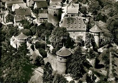 AK / Ansichtskarte Trendelburg Burghotel Burg Fliegeraufnahme Kat. Trendelburg