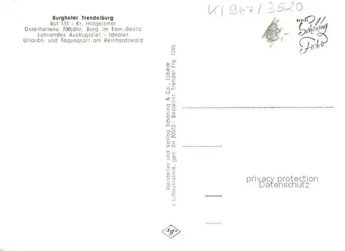 AK / Ansichtskarte Trendelburg Fliegeraufnahme mit Burg Kat. Trendelburg